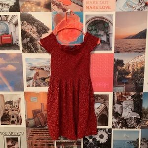 Red floral mini Brandy Melville dress